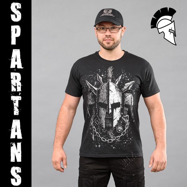 Футболка "SPARTANS" BLACK (Хлопок) 00260000S0000000 фото