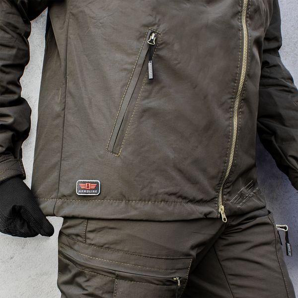 Windbreaker "TRAVEL DEFENCE" OLIVE (Raincoat fabric + Microfleece) 00048000S0000000 photo