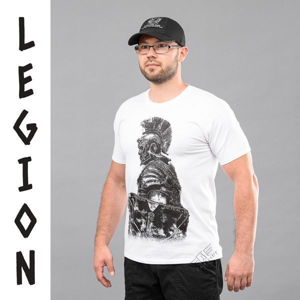 Футболка з принтом "LEGION" WHITE (Бавовна) 0027503XL0000000 фото