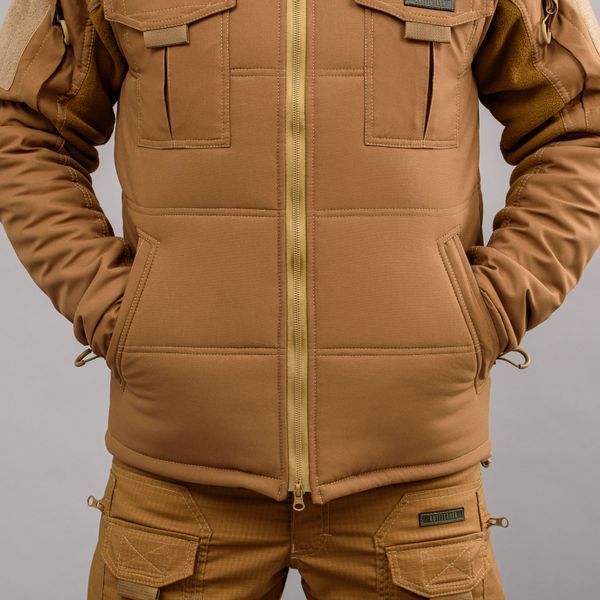 Insulated vest with hood "ANTITERROR II" COYOTE (Membrane + Sintepon) 0005203XL0000000 photo