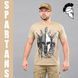 Футболка з принтом "SPARTANS" KHAKI (Бавовна) 0026100XL0000000 фото 1