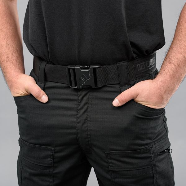 Tactical pants "DEFENDER" BLACK with belt (Rip-Stop Stretch) 00315000S0000000 photo