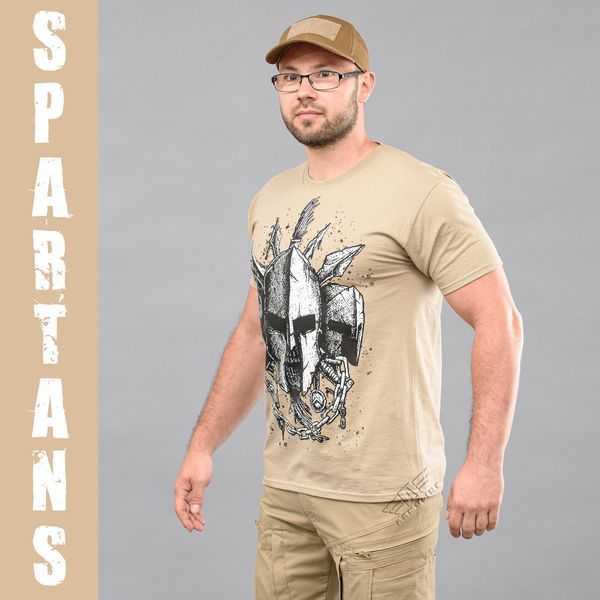 T-shirt "SPARTANS" KHAKI (Cotton) 0026102XL0000000 photo