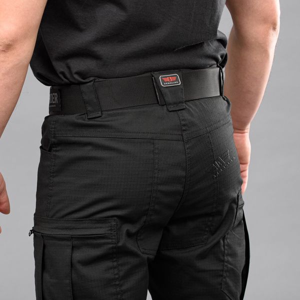 Tactical pants "DEFENDER" BLACK with belt (Rip-Stop Stretch) 00315000S0000000 photo