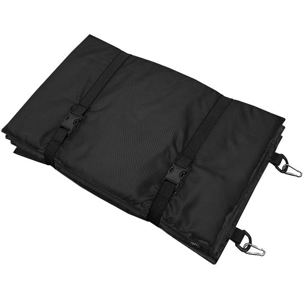 Hiking sleeping pad "ARMY" BLACK (Raincoat fabric + Polyethylene foam) 0005400000000000 photo