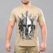 Футболка з принтом "SPARTANS" KHAKI (Бавовна) 0026103XL0000000 фото 4