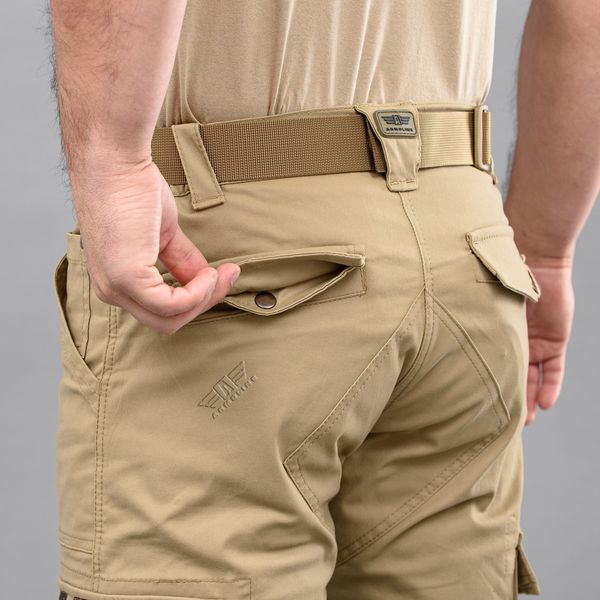 Cargo shorts with belt "LEGION" BEIGE (Cotton Stretch) 00306000S0000000 photo