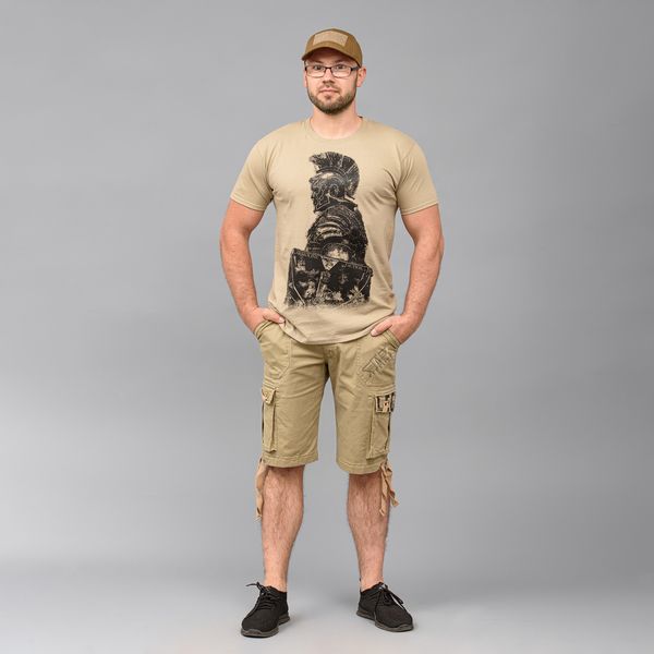 Cargo shorts with belt "LEGION" BEIGE (Cotton Stretch) 00306000S0000000 photo