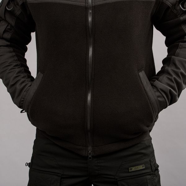 Bluza z kapturem "ANTITERROR II" BLACK (Polar + Membrana)