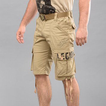 Шорты карго с ремнём "LEGION" BEIGE (Коттон Стрейч) 00306000L0000000 фото