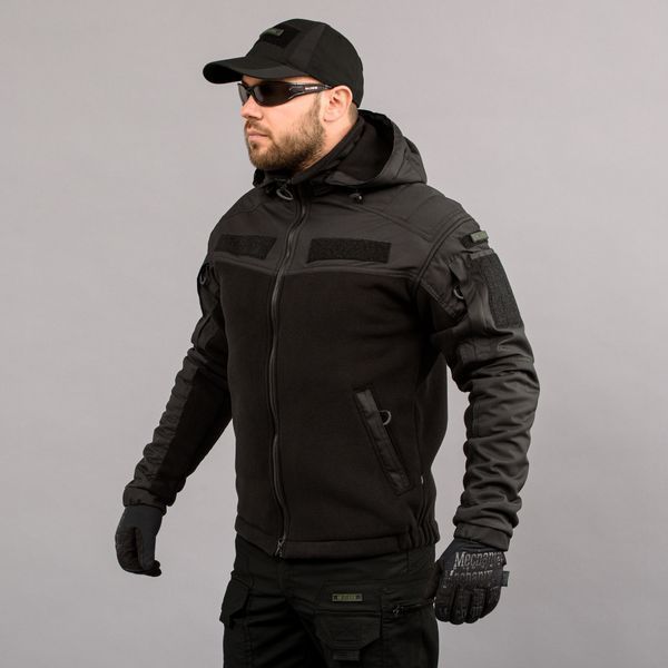 Толстовка с капюшоном "ANTITERROR II" BLACK (Флис + Мембрана) 0025002XL0000000 фото