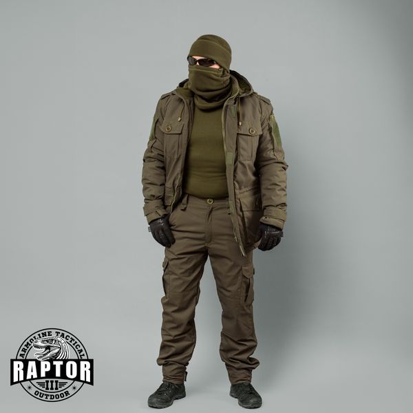 Куртка бушлат зимова "RAPTOR-3" ВВЗ OLIVE (Мембрана + Синтепон + Фліс) 0008903XL0000000 фото