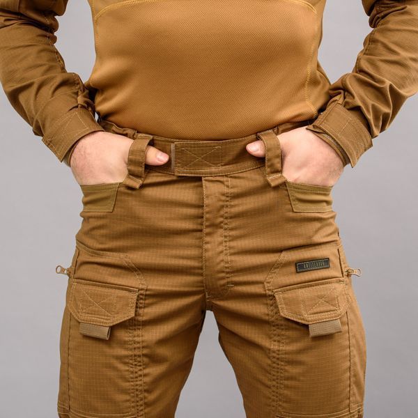 Tactical pants "ANTITERROR II" COYOTE (Rip-Stop Stretch + Membrane) 00338000LREGULAR photo