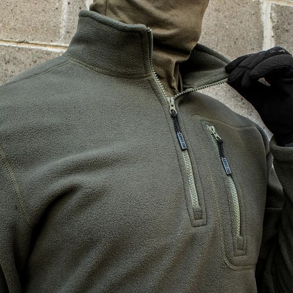 Толстовка тактична 1/4 Zip "TRAVEL DEFENCE" OLIVE (Мікрофліс) 00248000S0000000 фото