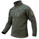 Tactical sweatshirt 1/4 Zip "TRAVEL DEFENCE" OLIVE (Microfleece) 00248000S0000000 photo 1