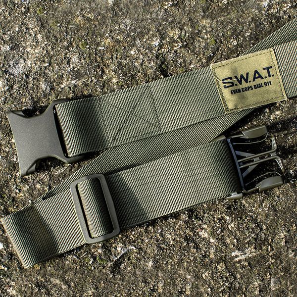 Tactical soft belt (5 cm) S.W.A.T. G2 OLIVE (Polyamide) 0020000000000000 photo