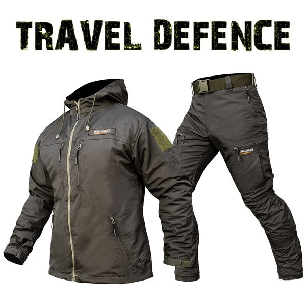 Комплект милитари "TRAVEL DEFENCE" 2 в 1 OLIVE (Таслан + Микрофлис) 00373000S0000000 фото