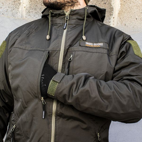 Military suit "TRAVEL DEFENCE" 2 in 1 OLIVE (Taslan + Microfleece) 00373000S0000000 photo