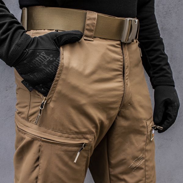 Insulated pants with belt "TRAVEL DEFENCE" COYOTE (Taslan + Microfleece) 00320000S0000000 photo