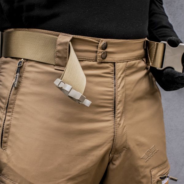 Insulated pants with belt "TRAVEL DEFENCE" COYOTE (Taslan + Microfleece) 00320000S0000000 photo