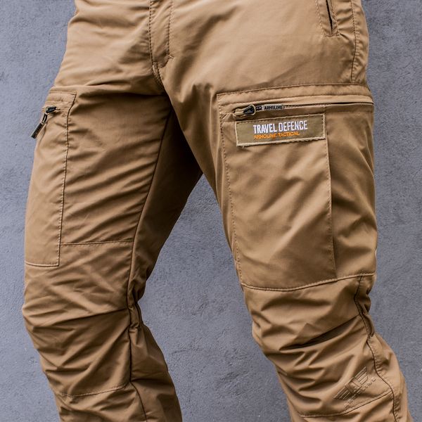 Insulated pants with belt "TRAVEL DEFENCE" COYOTE (Taslan + Microfleece) 00320000S0000000 photo