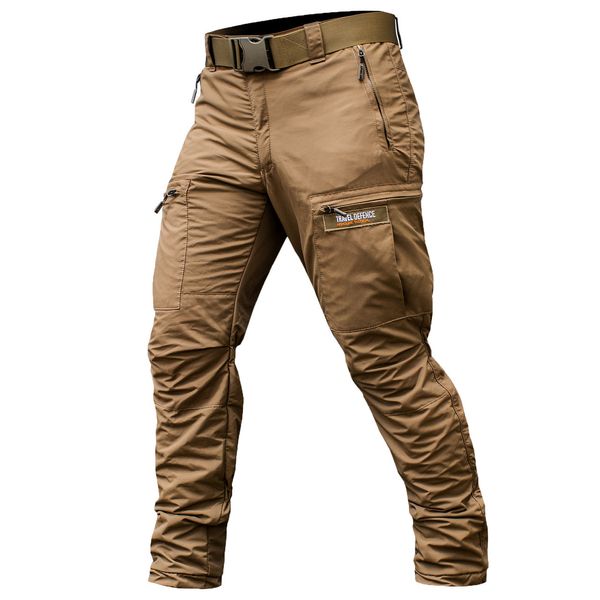 Insulated pants with belt "TRAVEL DEFENCE" COYOTE (Taslan + Microfleece) 00320000S0000000 photo