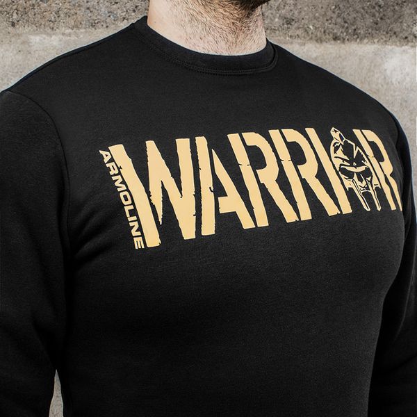 Sweatshirt (hoodie) "WARRIOR" BLACK (Knitwear) 3XL 0021703XL0000000 photo