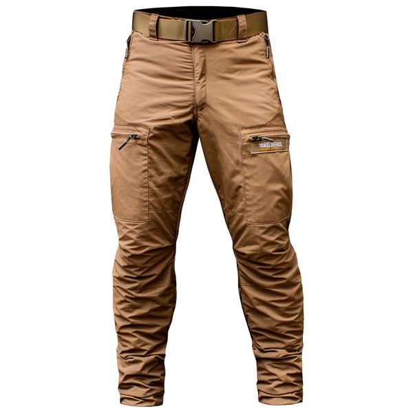 Insulated pants with belt "TRAVEL DEFENCE" COYOTE (Taslan + Microfleece) 00320000S0000000 photo