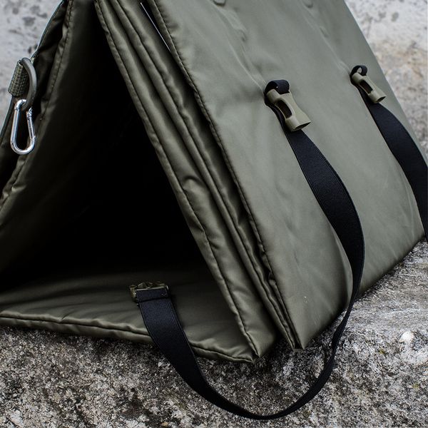 Hiking sleeping pad "ARMY" OLIVE (Raincoat fabric + Polyethylene foam) 0005600000000000 photo