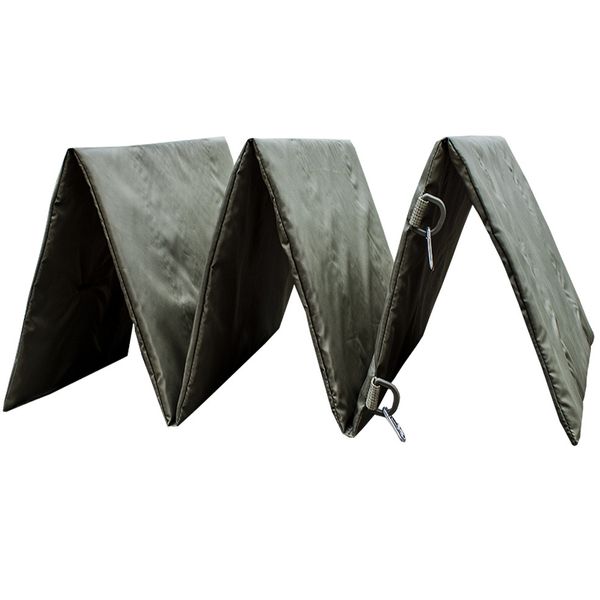 Hiking sleeping pad "ARMY" OLIVE (Raincoat fabric + Polyethylene foam) 0005600000000000 photo