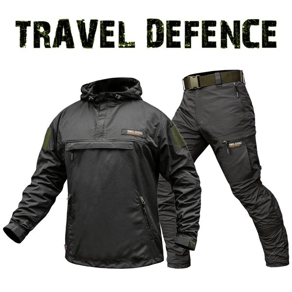 Military suit "TRAVEL DEFENCE" 2 in 1 ANORAK DARK OLIVE (Taslan + Microfleece) 00357000S0000000 photo