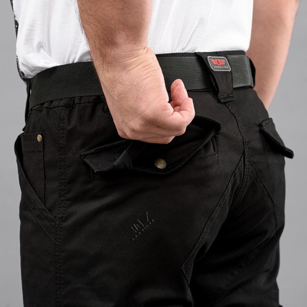 Cargo shorts with belt "LEGION" BLACK (Cotton Stretch) 00307000S0000000 photo