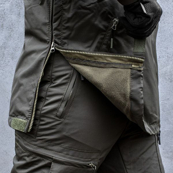 Military suit "TRAVEL DEFENCE" 2 in 1 ANORAK DARK OLIVE (Taslan + Microfleece) 00357000S0000000 photo