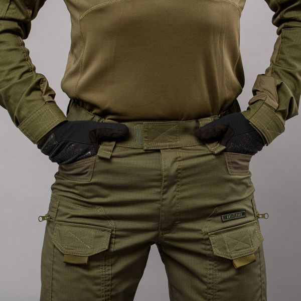 Tactical pants "ANTITERROR II" OLIVE (Rip-Stop Stretch + Membrane) 00339000LREGULAR photo