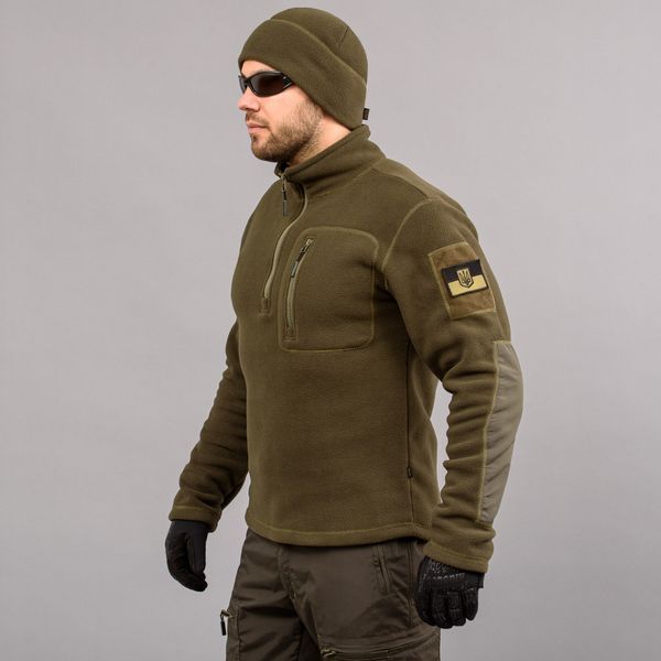 Толстовка тактическая 1/4 Zip "TRAVEL DEFENCE" OLIVE (Микрофлис) 00248000L0000000 фото