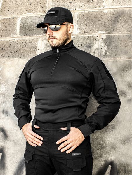 UBACS Combat Shirt "ANTITERROR II" BLACK (Rip-Stop + CoolPass + Ribana) 00221000S0000000 photo