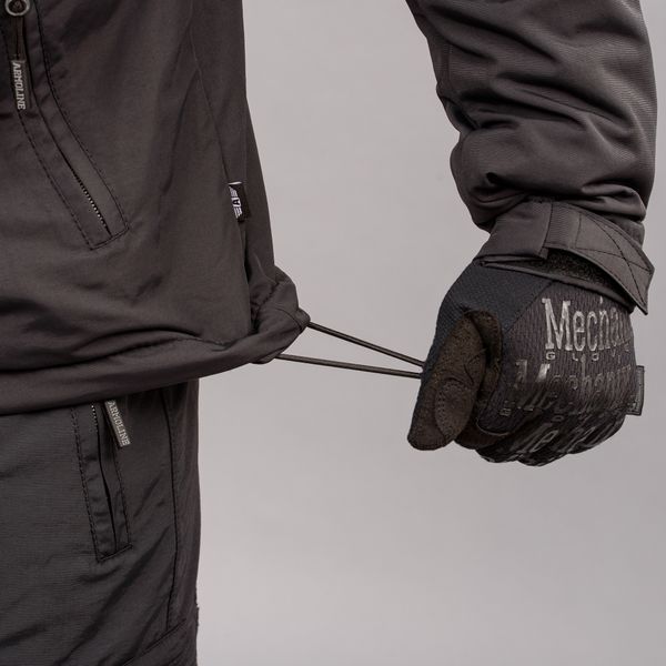Komplet wojskowy "TRAVEL DEFENCE" 3 w 1 BLACK (Taslan + Mikropolar)