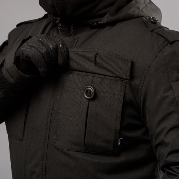 Куртка бушлат зимняя "RAPTOR-3" ВВЗ BLACK (Мембрана + Синтепон + Флис) 00088000L0000000 фото