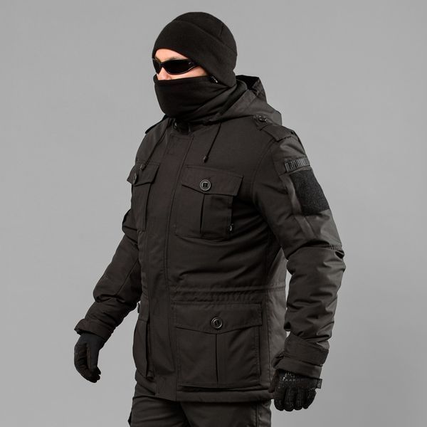 Куртка бушлат зимняя "RAPTOR-3" ВВЗ BLACK (Мембрана + Синтепон + Флис) 00088000L0000000 фото