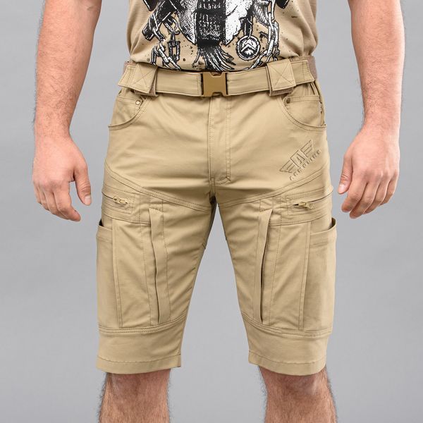 Шорты с ремнём "SPARTAN" BEIGE (Коттон Стрейч) 0030800XL0000000 фото