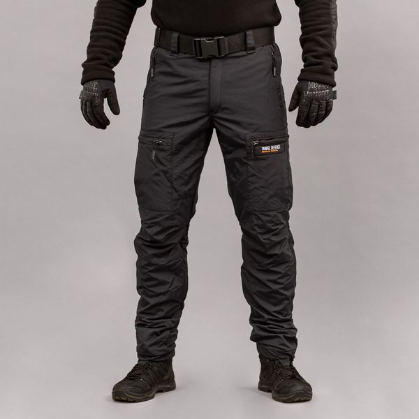 Komplet wojskowy "TRAVEL DEFENCE" 3 w 1 BLACK (Taslan + Mikropolar)