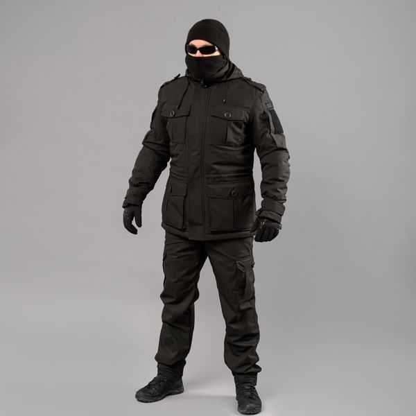 Куртка бушлат зимова "RAPTOR-3" ВВЗ BLACK (Мембрана + Синтепон + Фліс) 0008800XL0000000 фото