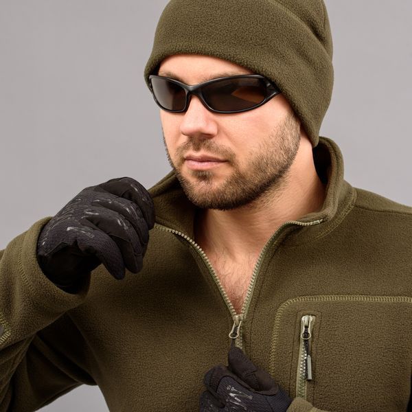Tactical sweatshirt 1/4 Zip "TRAVEL DEFENCE" OLIVE (Microfleece) 0024803XL0000000 photo