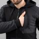 Komplet Meski Dres Sportowe Bluza Spodnie "EXTRAVEL" BLACK (Dzianina na polarze)