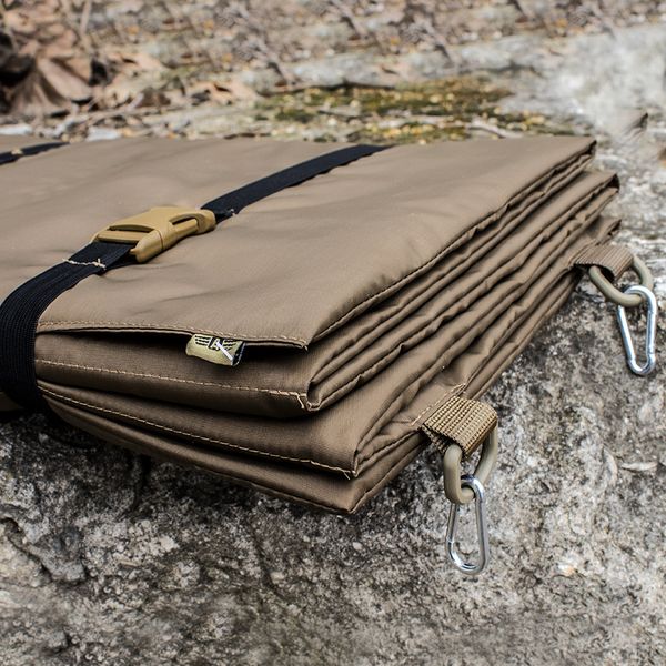 Hiking sleeping pad "ARMY" COYOTE (Raincoat fabric + Polyethylene foam) 0005500000000000 photo