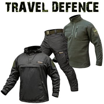 Комплект "TRAVEL DEFENCE" 3 в 1 АНОРАК DARK OLIVE (Таслан + Мікрофліс) 00350000S0000000 фото