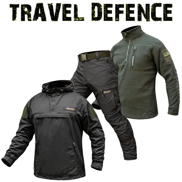 Комплект "TRAVEL DEFENCE" 3 в 1 АНОРАК DARK OLIVE (Таслан + Микрофлис) 00350000S0000000 фото