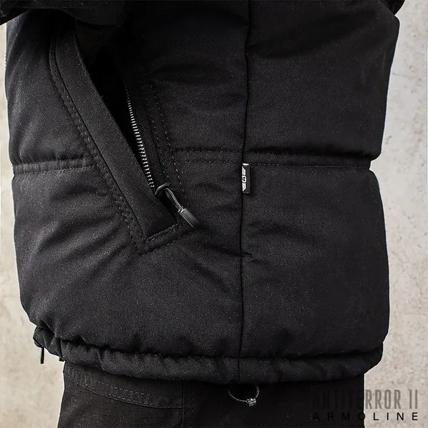 Insulated vest with hood "ANTITERROR II" BLACK (Membrane + Sintepon) 00051000S0000000 photo