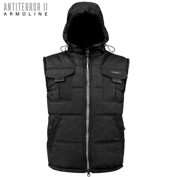 Insulated vest with hood "ANTITERROR II" BLACK (Membrane + Sintepon) 00051000S0000000 photo