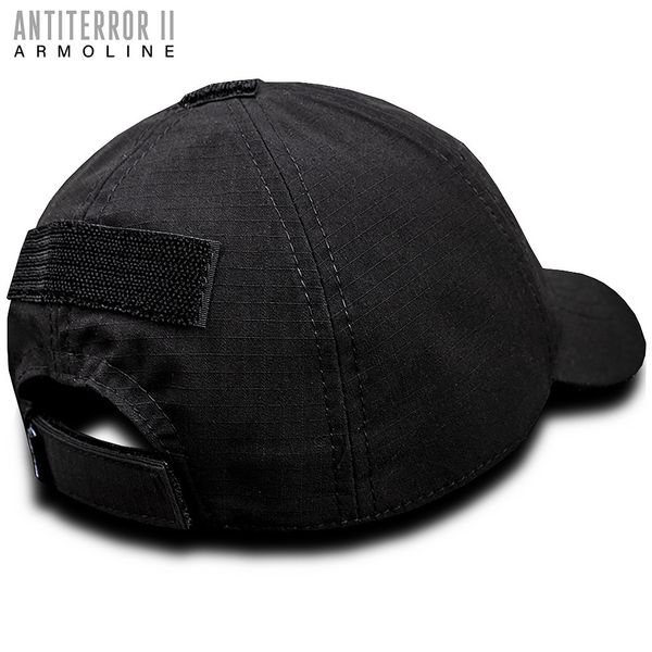 Tactical Baseball Cap "ANTITERROR II" BLACK (Rip-Stop + Membrane) 0004000000000000 photo